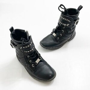 Vince Camuto toddler girls black moto boots